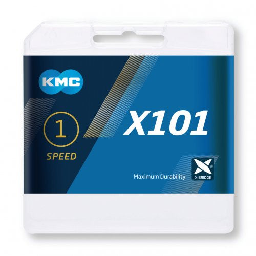 KMC ketting X101 1 8 silver 112s