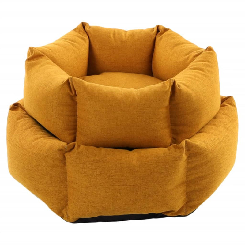 Load image into Gallery viewer, FLAMINGO FLAMINGO Hondenmand met rits Ziva hexagonaal 60x20 cm okerkleurig