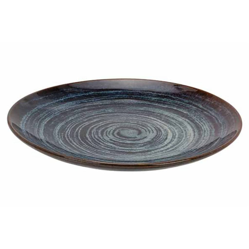 Load image into Gallery viewer, Cosy Trendy Cosy Trendy Dessertbord Atlantis 6 st cirkelpatroon Ø21,5 cm blauw