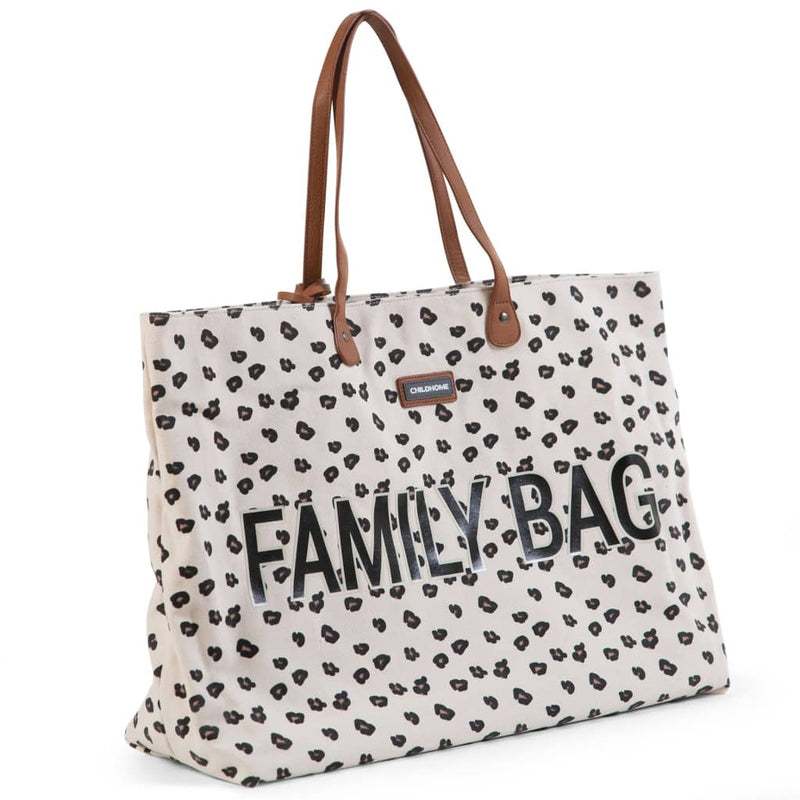Load image into Gallery viewer, CHILDHOME CHILDHOME Verzorgingstas Family Bag luipaardmotief canvas