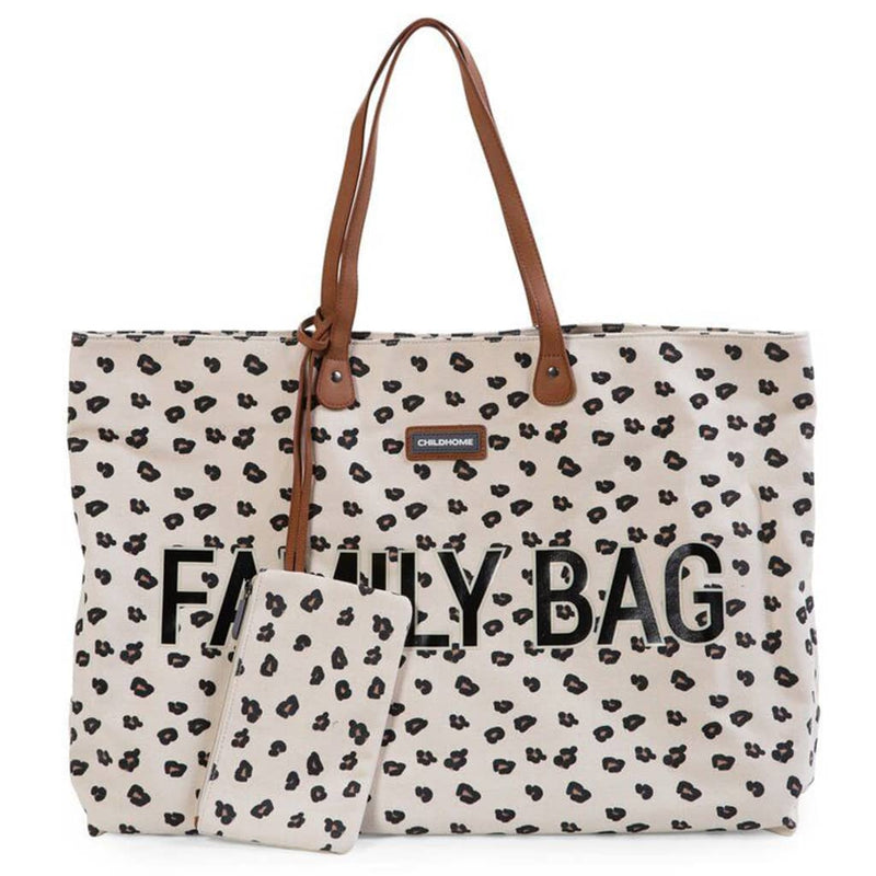 Load image into Gallery viewer, CHILDHOME CHILDHOME Verzorgingstas Family Bag luipaardmotief canvas