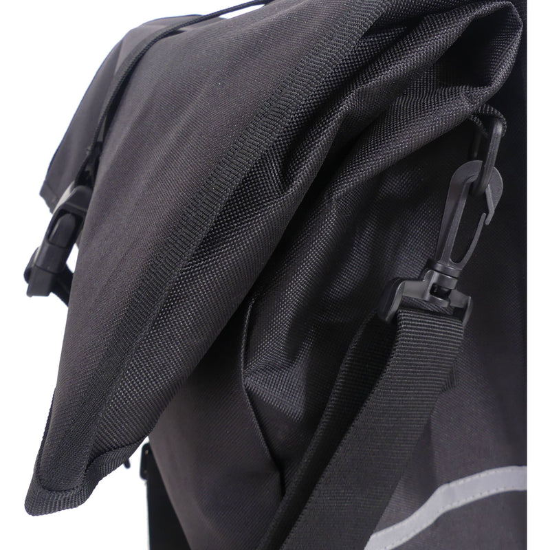 Load image into Gallery viewer, Edge Fietstas Traveller 18 liter 48 x 30 x 15 cm zwart