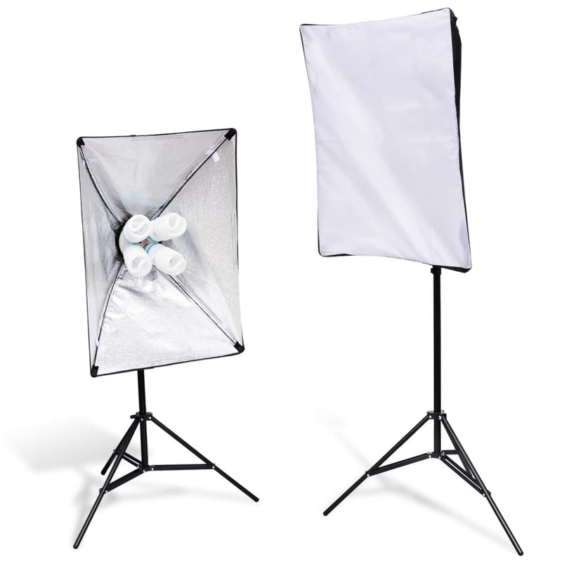 Load image into Gallery viewer, VidaXL Lampstatief 2 st met softbox