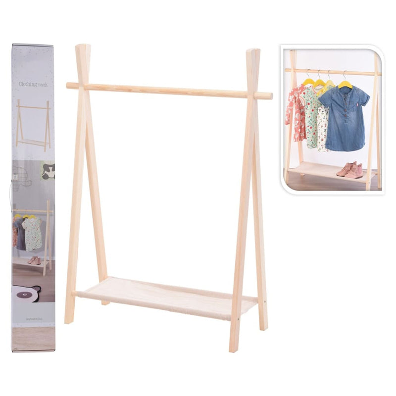 Load image into Gallery viewer, Storage solutions Kinderkledingrek van Beukenhout