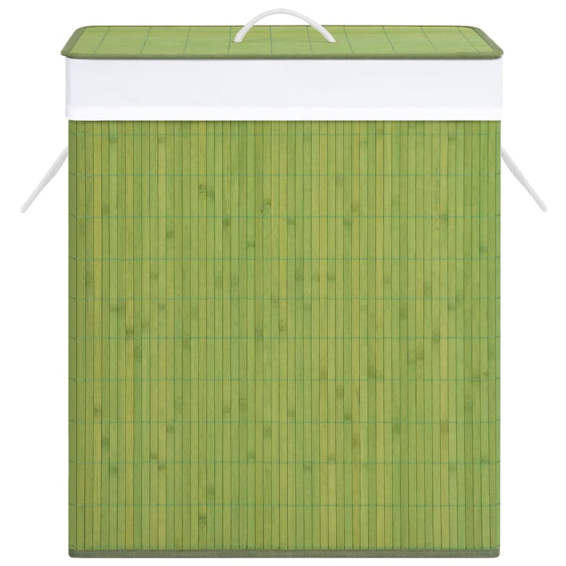 Load image into Gallery viewer, VidaXL Wasmand met 1 vak 83 L bamboe groen