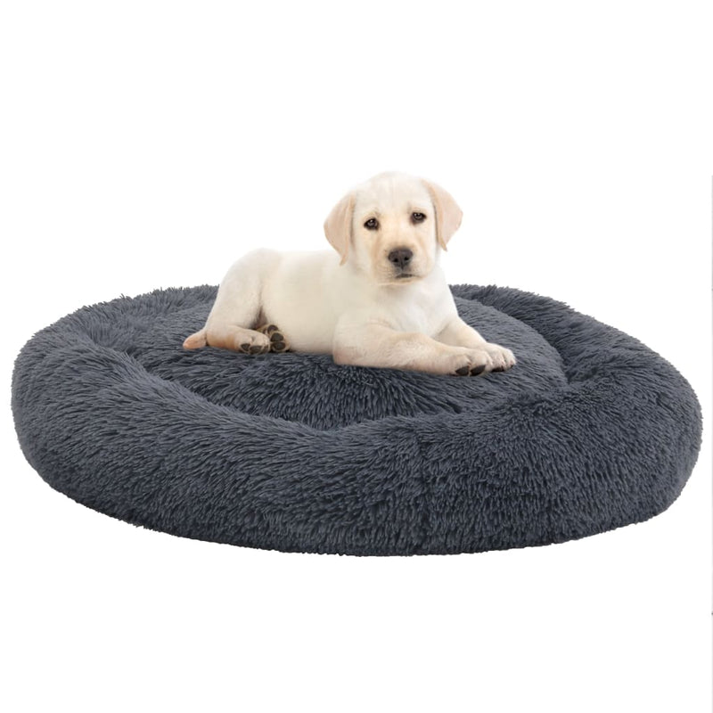 Load image into Gallery viewer, VidaXL Honden- kattenkussen wasbaar 90x90x16 cm pluche donkergrijs