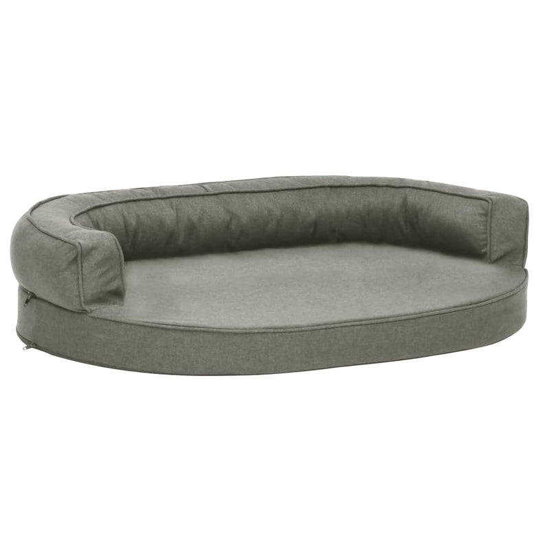 Load image into Gallery viewer, VidaXL Hondenbed ergonomisch linnen-look 75x53 cm grijs