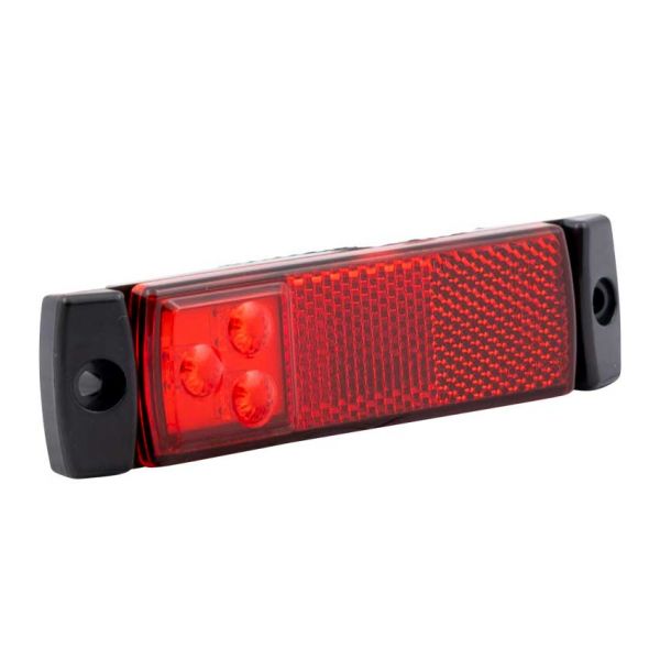 Cargue la imagen en el visor de la galería, Zijmarkeringslicht 9-32V 3 led rood