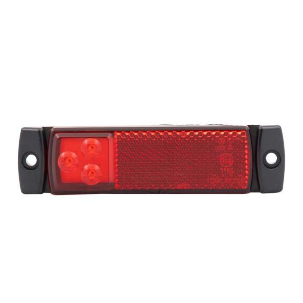 Cargue la imagen en el visor de la galería, Zijmarkeringslicht 9-32V 3 led rood