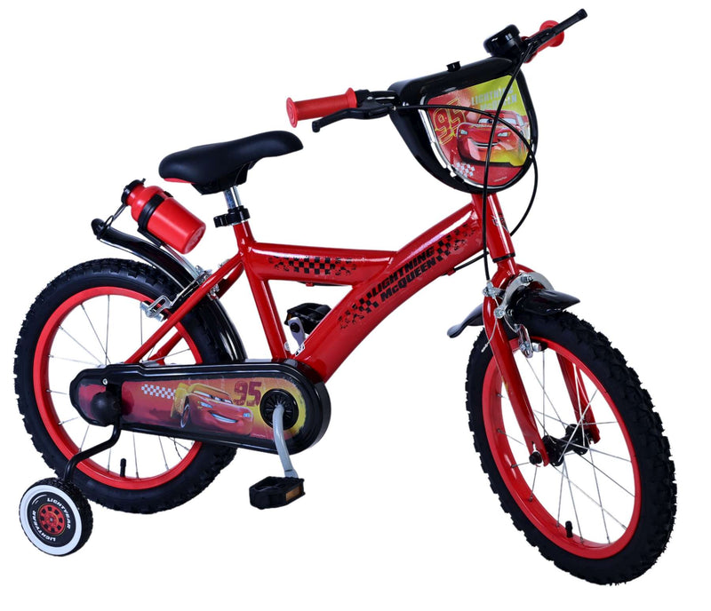 Load image into Gallery viewer, Disney Disney Kinderfiets Jongens 16 inch Rood Twee handremmen