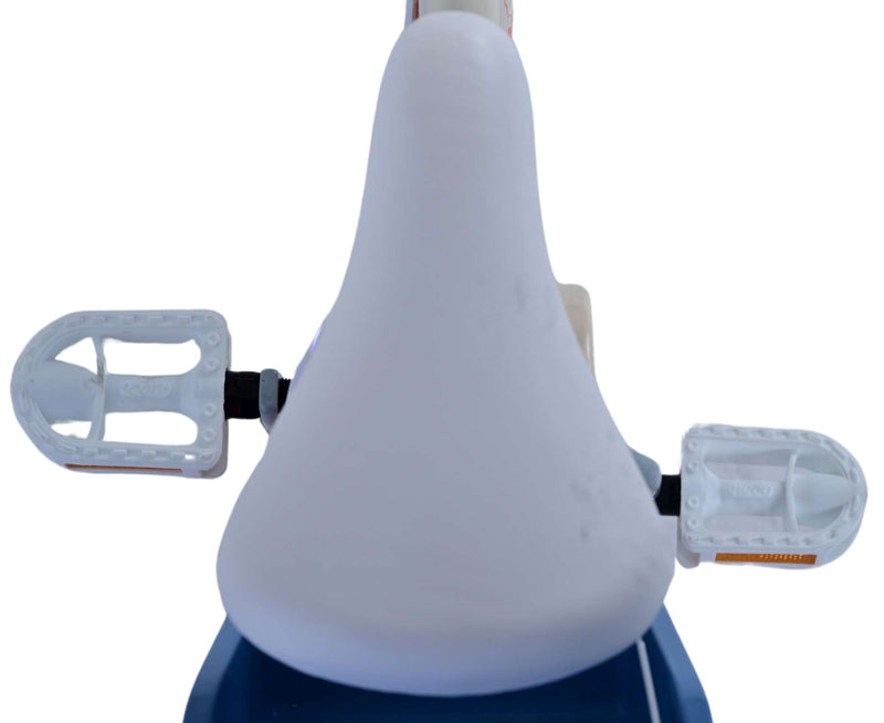 Load image into Gallery viewer, Stitch Stitch Kinderfiets Meisjes 14 inch Creme Koraal Blauw Twee handremmen