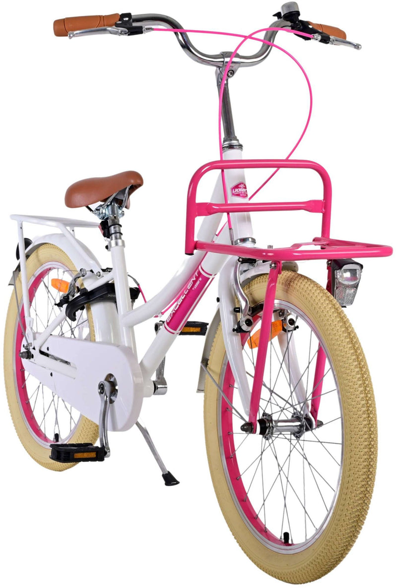 Load image into Gallery viewer, Volare Volare Kinderfiets Meisjes 20 inch Wit Twee handremmen
