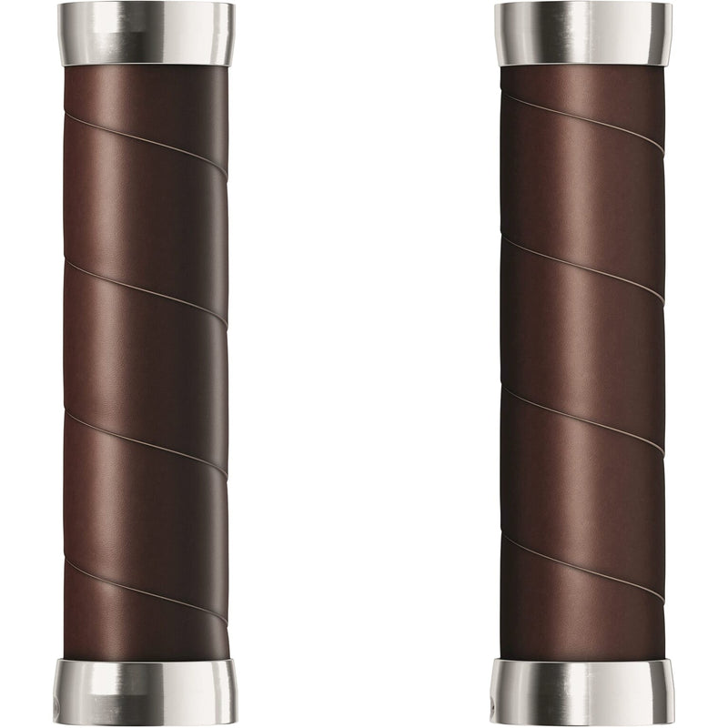 Load image into Gallery viewer, Brooks Handvatten Slender Leather grips 130mm a. brown