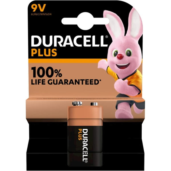 Duracell batterij Plus 100% extra life MN1604 6LR61 9v BP1