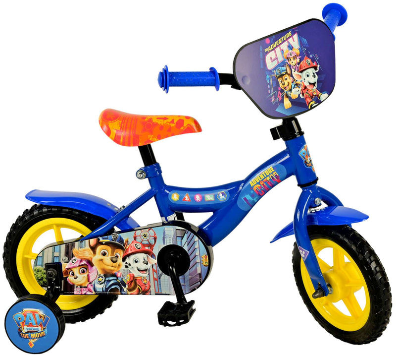 Load image into Gallery viewer, Paw Patrol The Movie Kinderfiets Jongens 10 inch Blauw Doortrapper