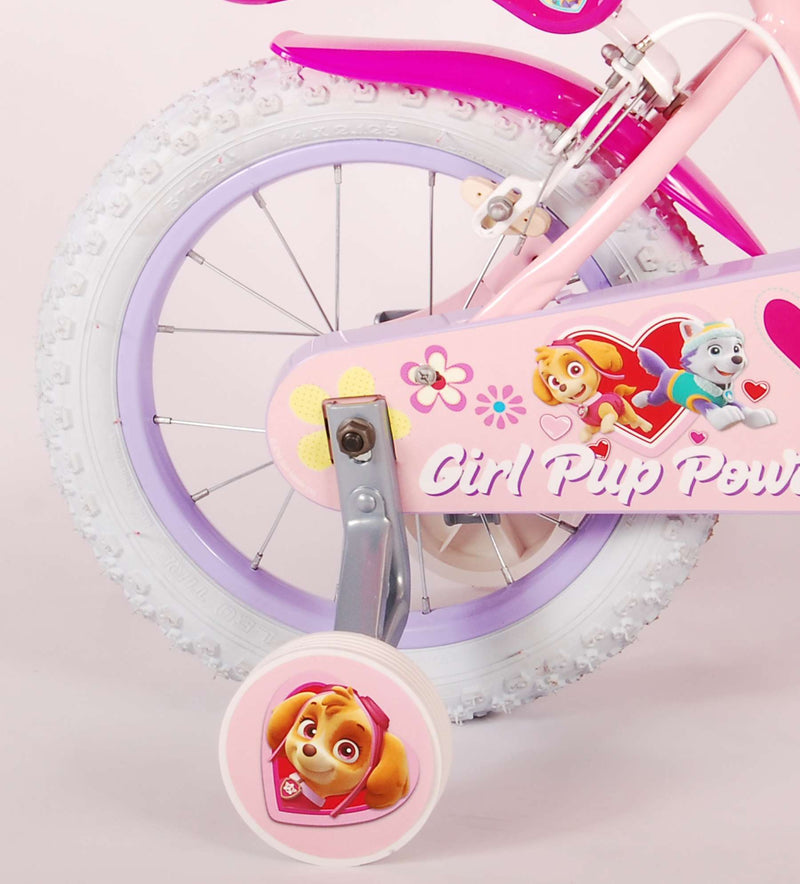 Load image into Gallery viewer, Paw Patrol Kinderfiets Meisjes 14 inch Roze Twee handremmen