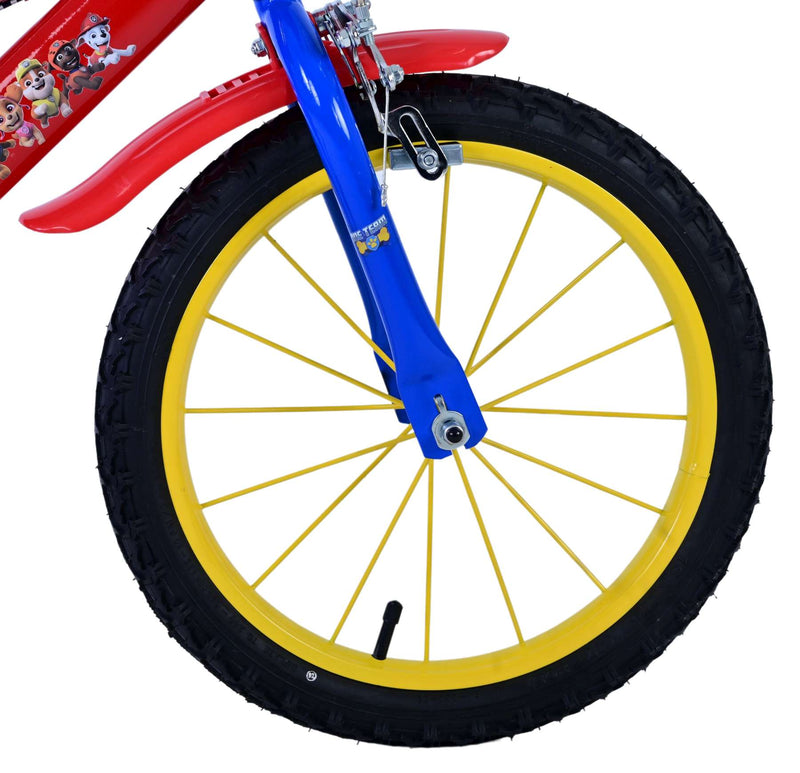 Load image into Gallery viewer, Paw patrol kinderfiets - jongens - 16 inch - rood - twee handremmen