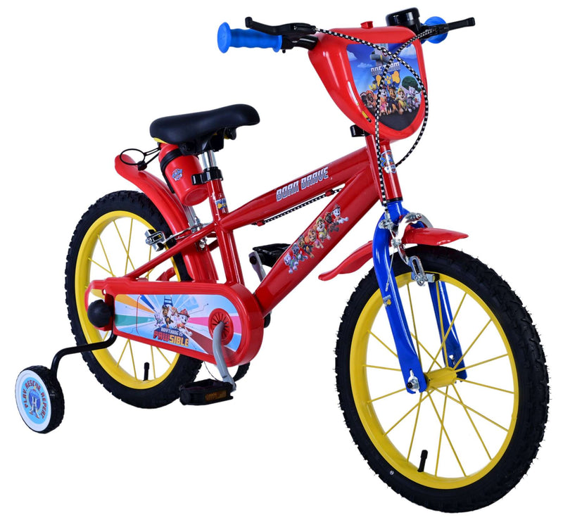 Load image into Gallery viewer, Paw patrol kinderfiets - jongens - 16 inch - rood - twee handremmen