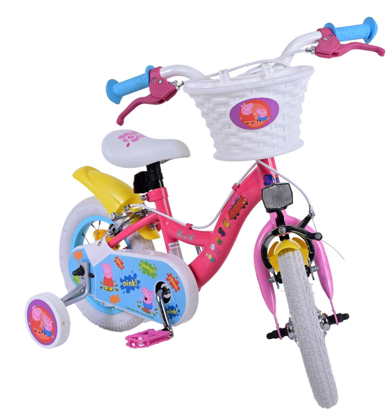 Load image into Gallery viewer, Peppa Pig Kinderfiets Meisjes 12 inch Roze Twee handremmen