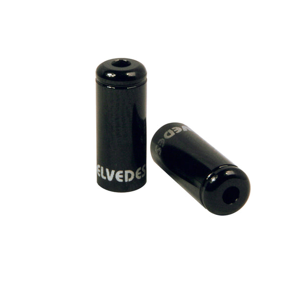 Elvedes kabelhoedje 5mm aluminium zwart (10st)