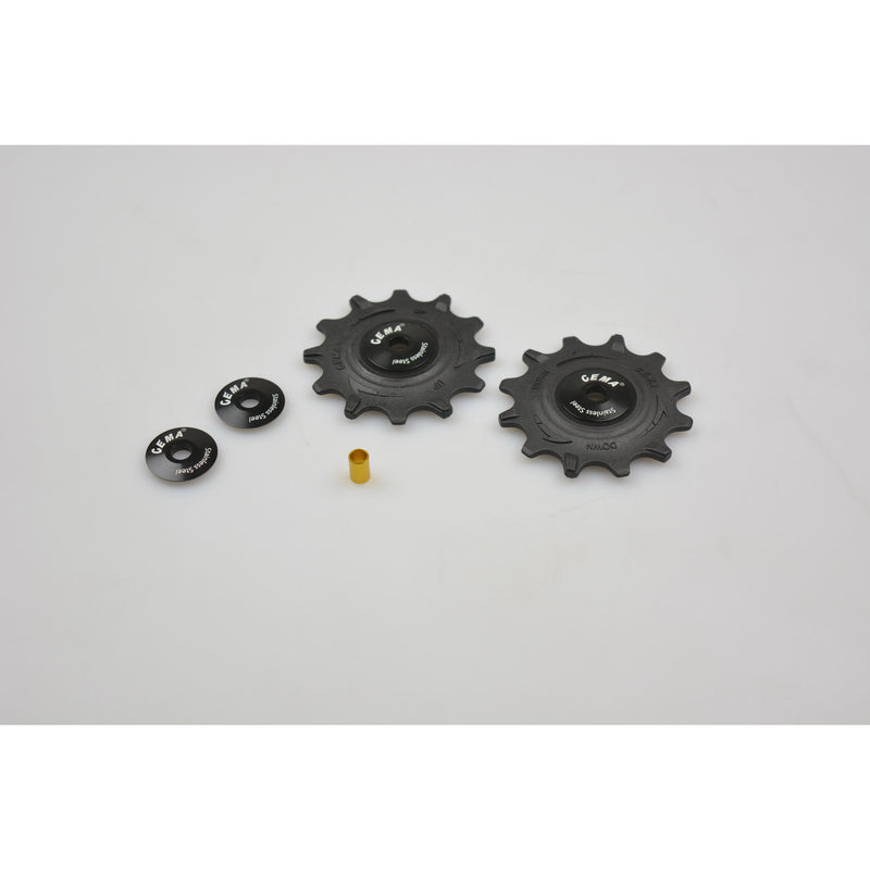 Load image into Gallery viewer, CEMA Derailleurwieltjes PVC SRAM XX1 XO1 11v RVS zwart