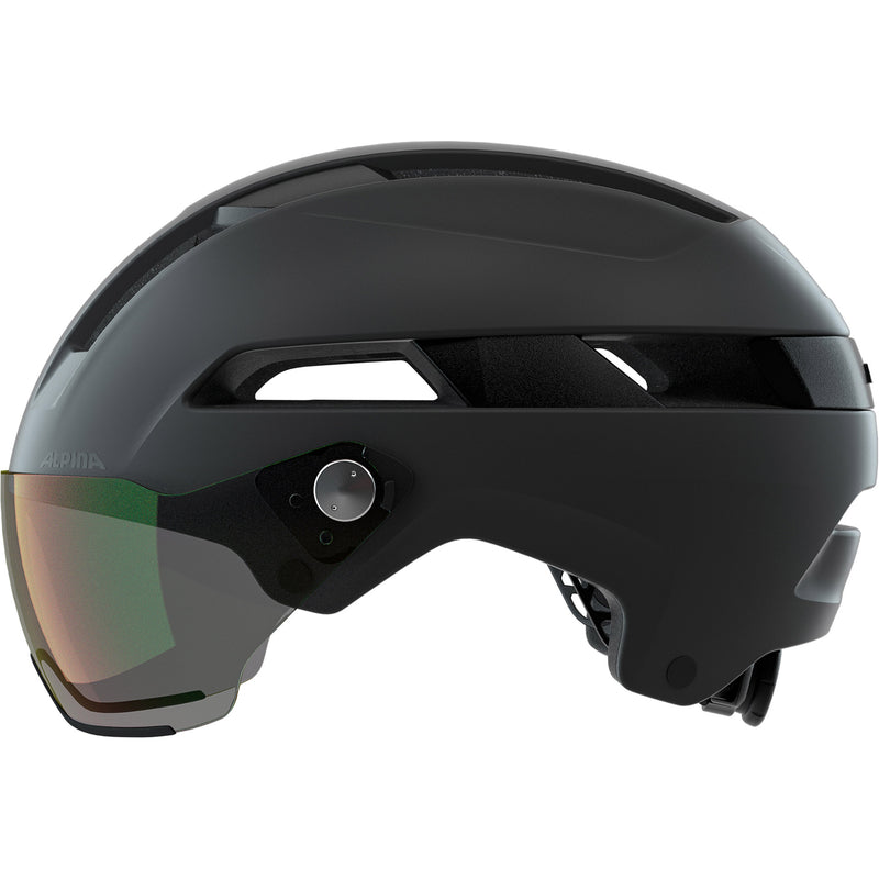 Cargue la imagen en el visor de la galería, Alpina sports urban helm soho visor v 52-56 mat zwart