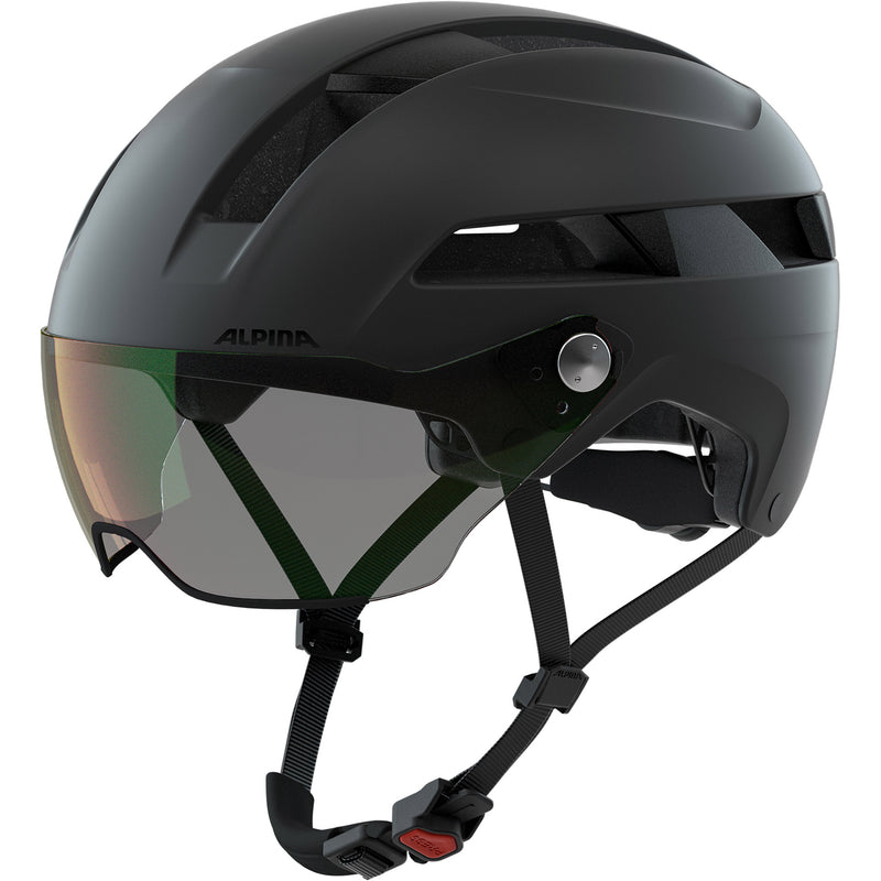 Cargue la imagen en el visor de la galería, Alpina sports urban helm soho visor v 52-56 mat zwart