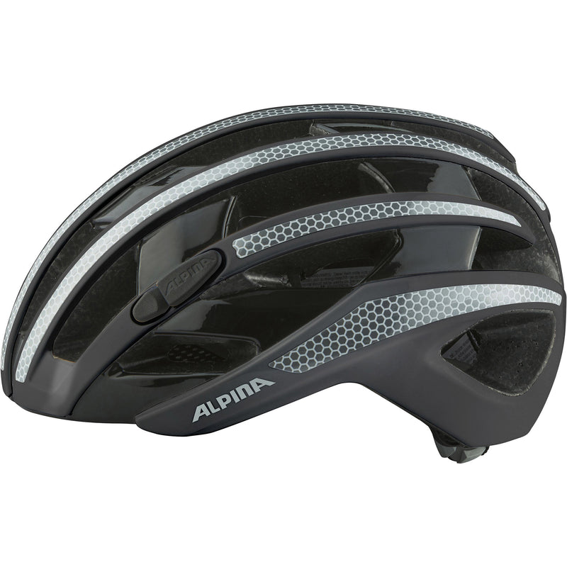 Afbeelding laden in galerijviewer, Alpina sports racehelm ravel reflective 55-59 glans zwart