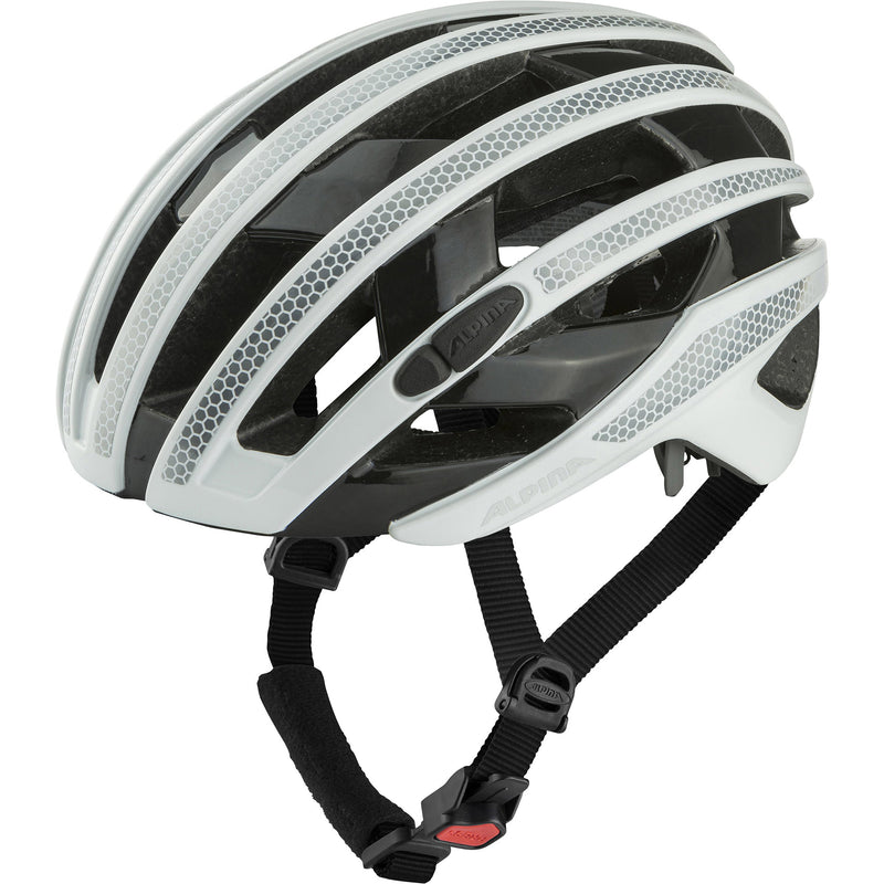 Load image into Gallery viewer, Alpina sports racehelm ravel reflective 55-59 glans wit