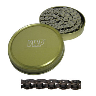 Load image into Gallery viewer, Vwp ketting 1 2-1 8 102 bmx fs teflon coated (in blik) zilver