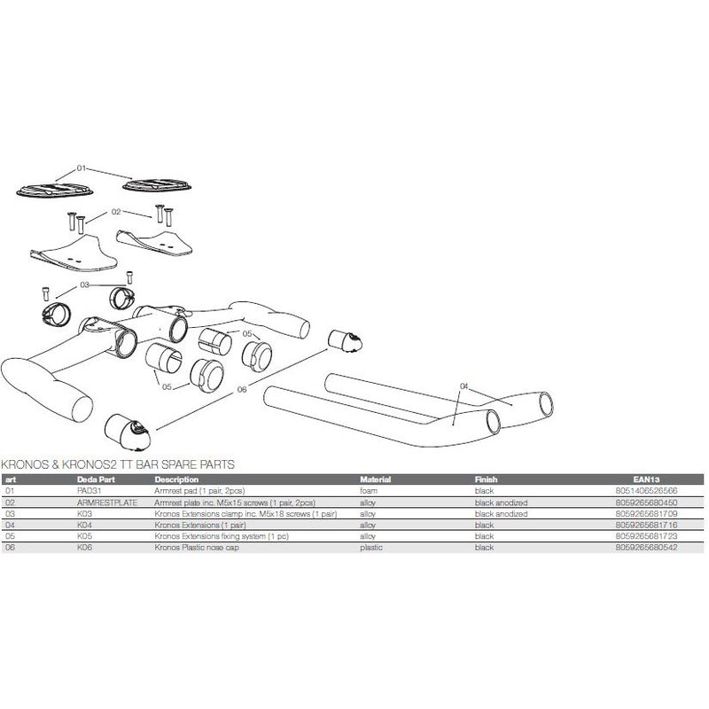 Load image into Gallery viewer, Deda tijdrit stuur kronos2 42cm lowrider carbon