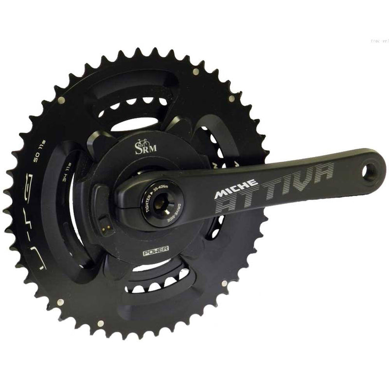 Load image into Gallery viewer, Miche crankset attiva met srm powermeter 172mm 36 52 boxed