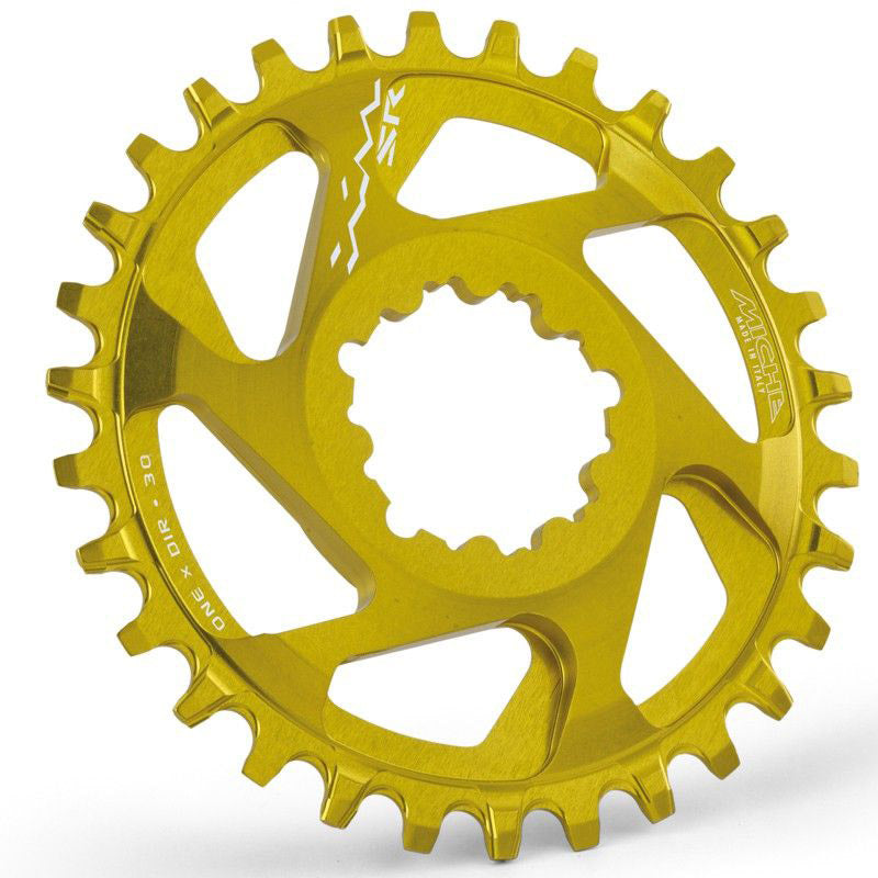 Load image into Gallery viewer, Miche Kettingblad 11V 30T XM SR geel Aluminium