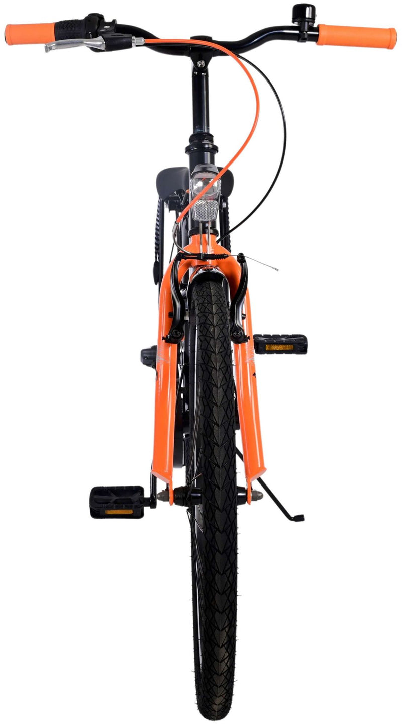 Load image into Gallery viewer, Volare Thombike Kinderfiets Jongens 24 inch Zwart Oranje 3 versnellingen