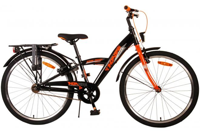 Load image into Gallery viewer, Volare Thombike Kinderfiets Jongens 24 inch Zwart Oranje Twee handremmen