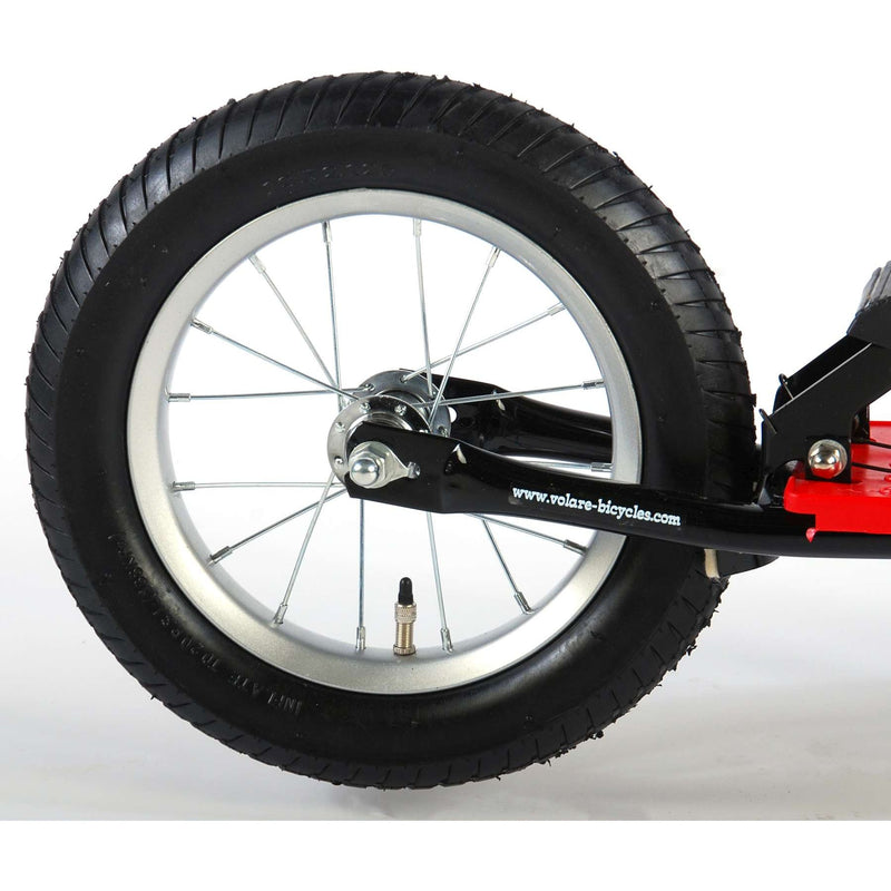 Load image into Gallery viewer, Volare Step Jongens en Meisjes 12 inch Zwart Rood