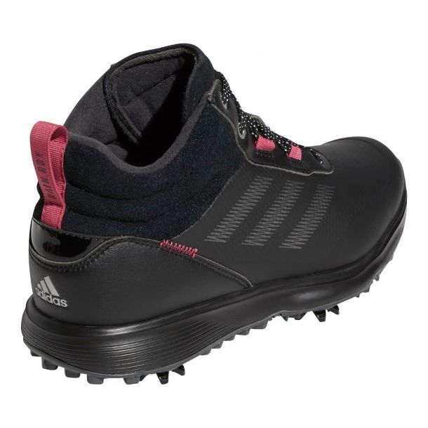 Load image into Gallery viewer, Adidas Golfschoenen S2G MID-Cut dames leer zwart roze mt 36 2 3
