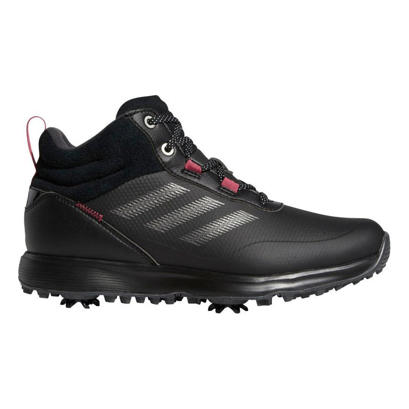 Load image into Gallery viewer, Adidas Golfschoenen S2G MID-Cut dames leer zwart roze mt 36 2 3
