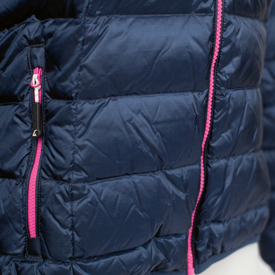 Load image into Gallery viewer, Alvivo Outdoorjack Helsinki dames nylon dons navy maat XS