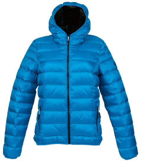 Load image into Gallery viewer, Alvivo Outdoorjas Aberdeen dames nylon blauw zwart maat 3XL