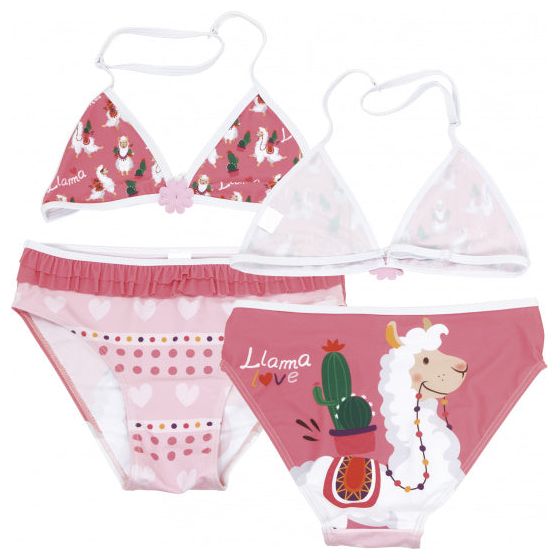 Load image into Gallery viewer, Arditex Bikini Llama triangle meisjes polyester roze maat 14 jaar