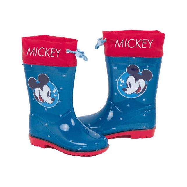 Load image into Gallery viewer, Arditex Regenlaarzen Mickey junior PVC donkerblauw rood maat 30