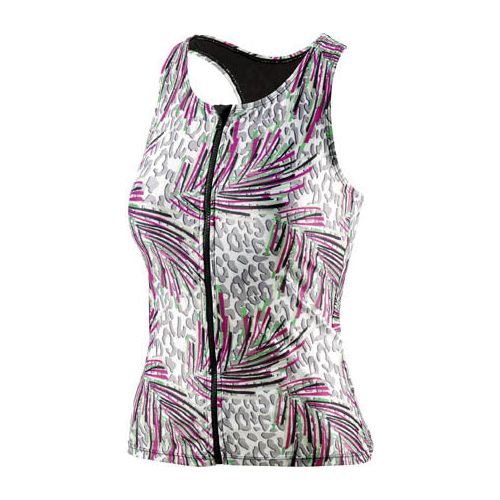 Load image into Gallery viewer, Beco Tanktop BEsuit dames C-cup polyamide elastaan roze groen mt 36