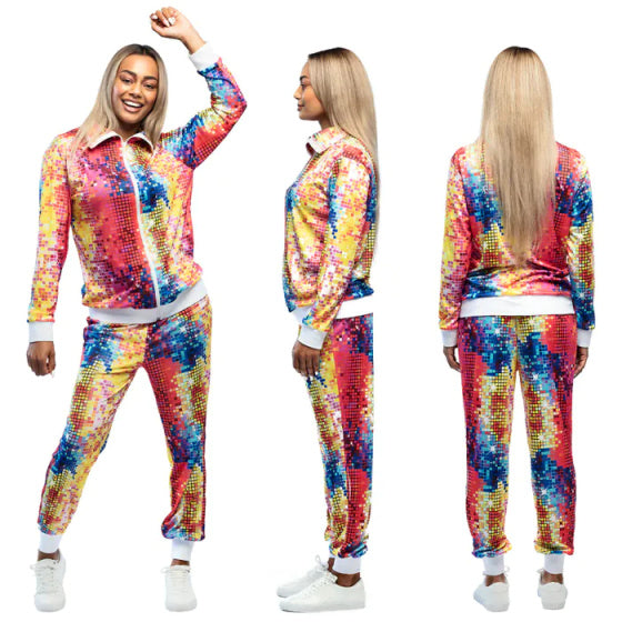 Load image into Gallery viewer, Boland Disco babe trainingspak dames multicolor maat M