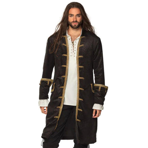 Load image into Gallery viewer, Boland Piratenjas Heren Polyester Zwart Goud Maat 50
