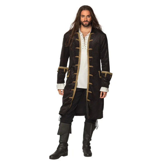 Load image into Gallery viewer, Boland Piratenjas Heren Polyester Zwart Goud Maat 50
