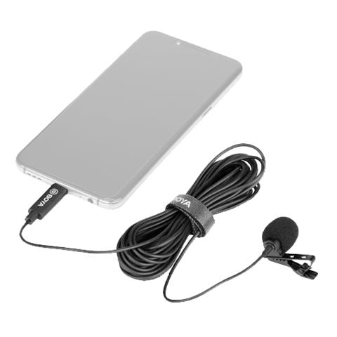 Load image into Gallery viewer, Boya Clip-on Lavalier Microfoon BY-M3 voor USB-C