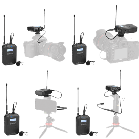 Load image into Gallery viewer, Boya UHF Duo Lavalier Microfoon Draadloos BY-WM6S