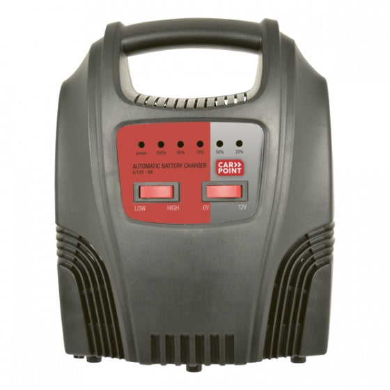Load image into Gallery viewer, Carpoint Acculader 6 12 Volt 8-44 Ah 8 Ampère zwart