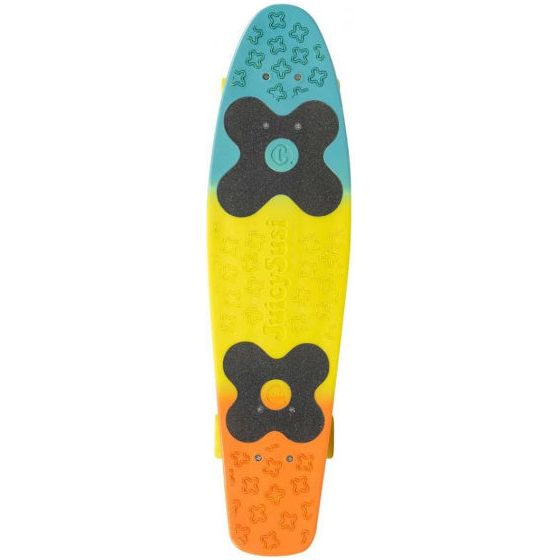 Load image into Gallery viewer, Choke Jim Tricolor skateboard 71 cm blauw geel oranje